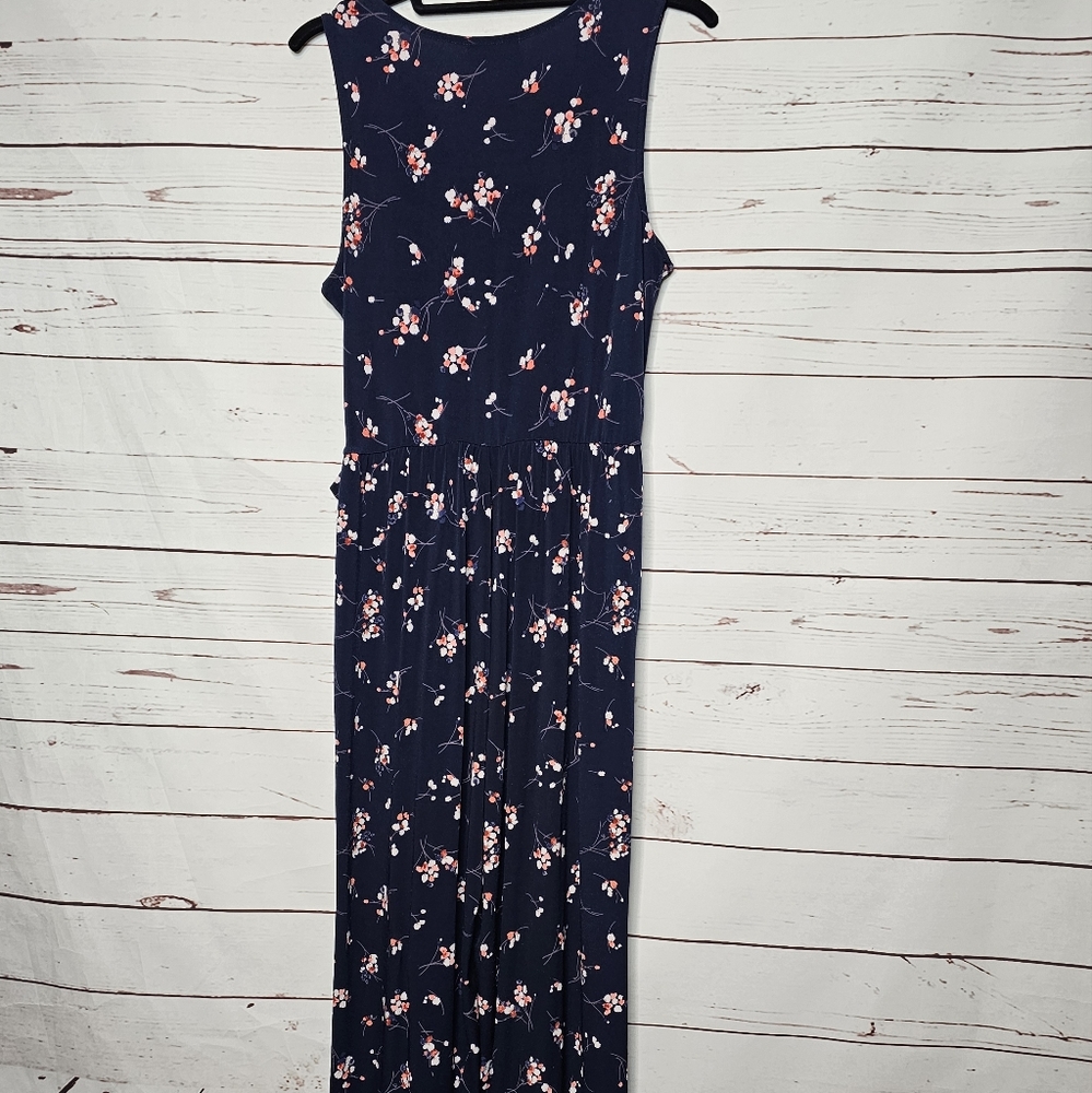 Kaileigh Floral Faux Wrap Wide Leg Jumpsuit - Picture 9 of 16